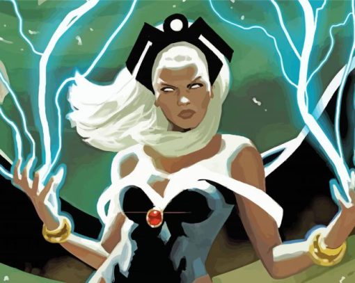 Aesthetic Storm Marvel Art paint by number
