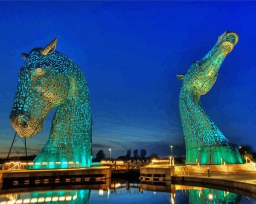 Aesthetic The Kelpies paint by number