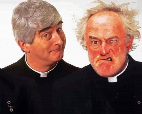 Aesthetic Father Ted Characters paint by number