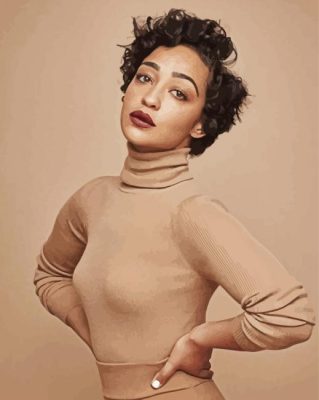 Aesthetic Ruth Negga paint by number