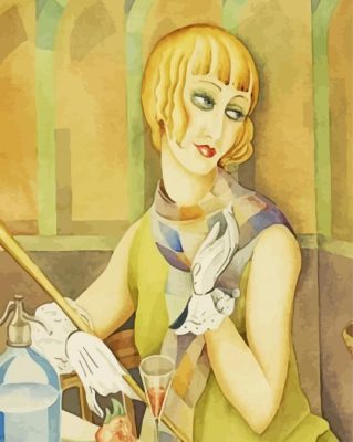 Aesthetic Woman Gerda Wegener paint by number