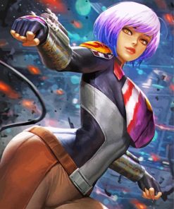 Beautiful Sabine Wren paint by number