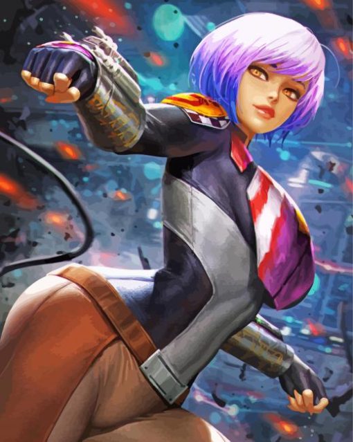 Beautiful Sabine Wren paint by number