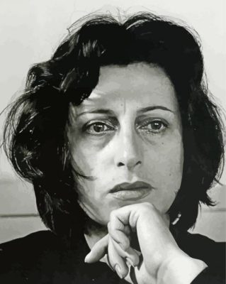 Black And White Anna Magnani paint by number