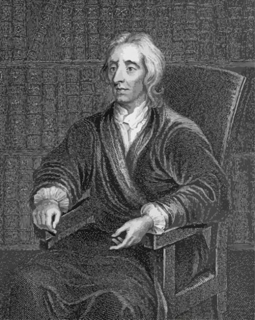 Black And White John Locke paint by number