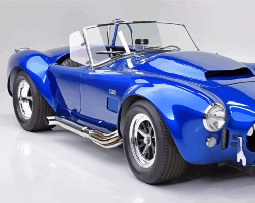 Blue Cobra Car paint by number