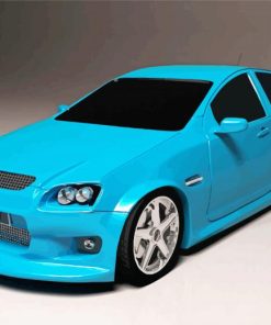 Blue Holden Commodore paint by number