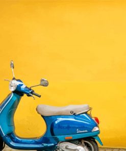 Blue Moped paint by number