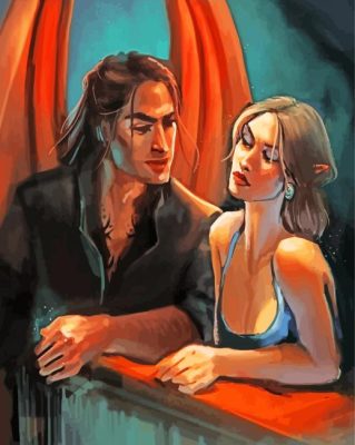 Cassian And Nesta Couple paint by number