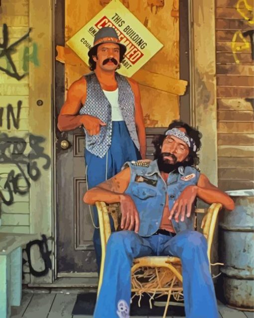Cheech And Chong paint by number