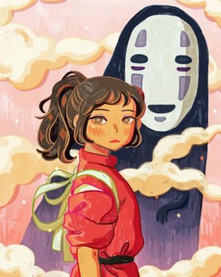 Chihiro And No Face paint by number