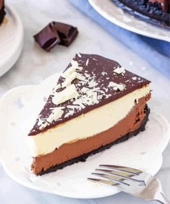 Chocolate Cheesecake paint by number