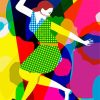 Colorful Tap Dancer paint by number