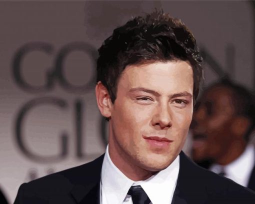 Cool Cory Monteith paint by number