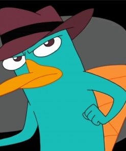 Cool Perry The Platypus paint by number