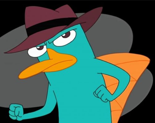 Cool Perry The Platypus paint by number