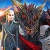 Daenerys And Drogon Art paint by number