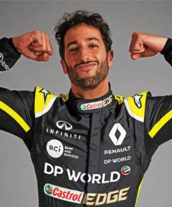 Daniel Ricciardo Racer paint by number