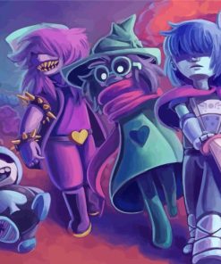 Deltarune Characters Art paint by number