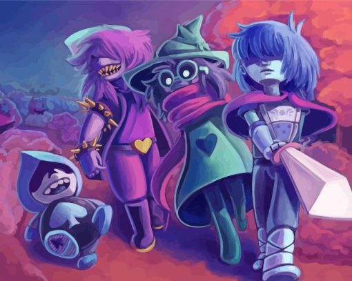 Deltarune Characters Art paint by number