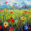 Flowers In Field Art paint by number