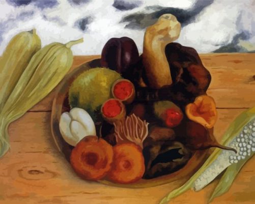 Fruits Of The Earth Frida Kahlo paint by number