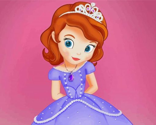 Gorgeous Princess Sofia paint by number