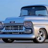 Grey Chevy Apache paint by number