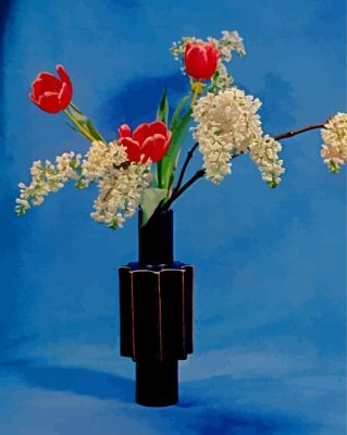 Ikebana Flower Art paint by number