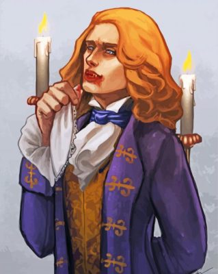 Lestat De Lioncourt And Candles Art paint by number