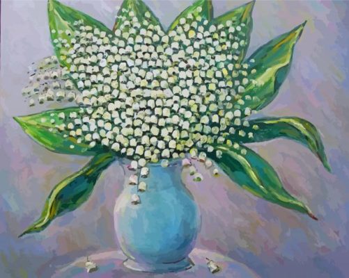 Lilies Of The Valley In A Jug Art paint by number