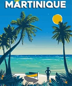 Martinique Poster paint by number