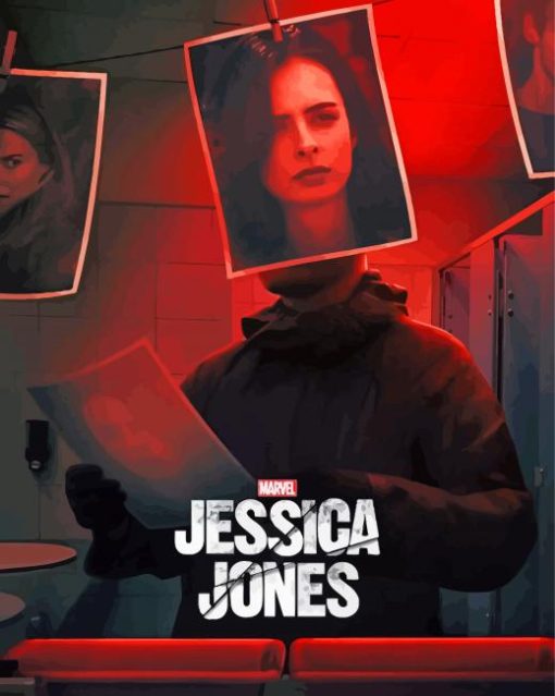 Marvel Jessica Jones paint by number