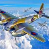 Military De Havilland Mosquito paint by number