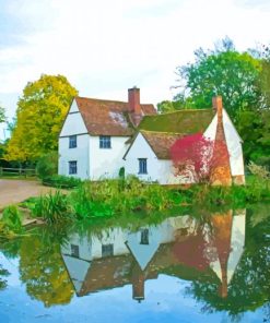 Nature Scenery English Cottage paint by number