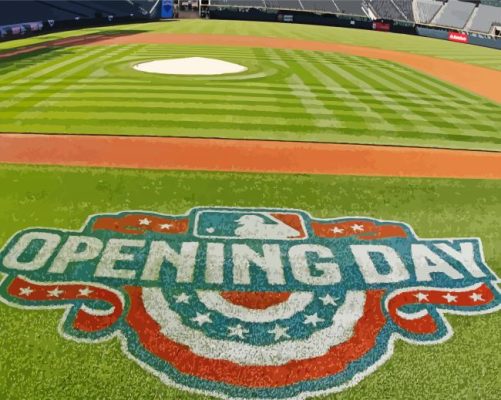 Opening Day paint by number