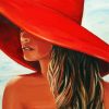 Red Hat Lady Art paint by number