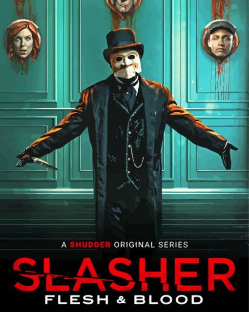 Slasher Movie Poster paint by number