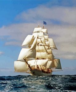 Tall Ship paint by number