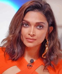 The Actress Deepika Padukone paint by number