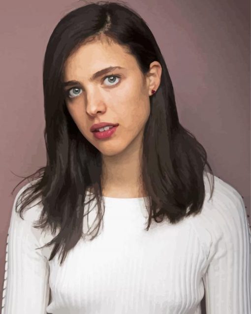 The Actress Margaret Qualley paint by number