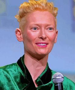 The Actress Tilda Swinton paint by number