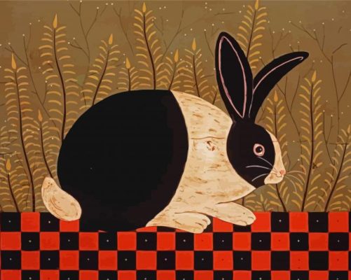 Warren Kimble Bunny paint by number