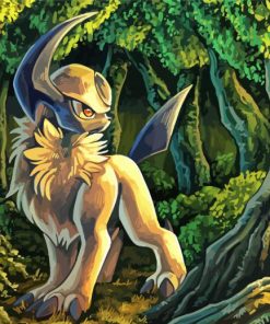 Absol In Jungle paint by number