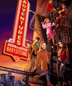 Adventures In Babysitting Movie Poster paint by number