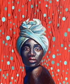African Woman In Turban paint by number