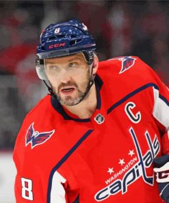 Alexander Ovechkin Ice Hockey Player paint by number
