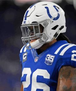 American Football Safety Clayton Geathers Paint by number