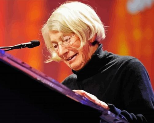 American Poet Mary Oliver paint by number