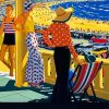 Australia Retro Beach Poster paint by number